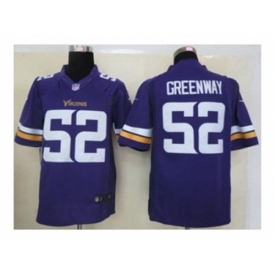 Nike Minnesota Vikings 52 Chad Greenway Purple Limited NFL Jersey Nike Minnesota Vikings 52 Chad Greenway Purple Limited NFL Jersey
