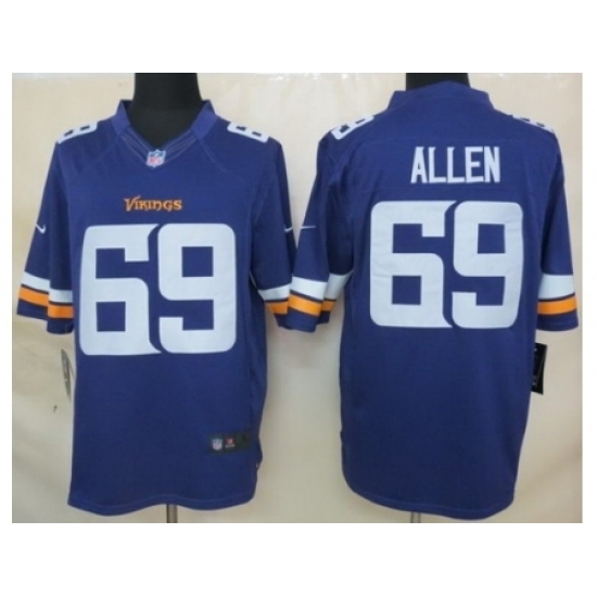 Nike Minnesota Vikings 69 Jared Allen Purple Limited NFL Jersey Nike Minnesota Vikings 69 Jared Allen Purple Limited NFL Jersey