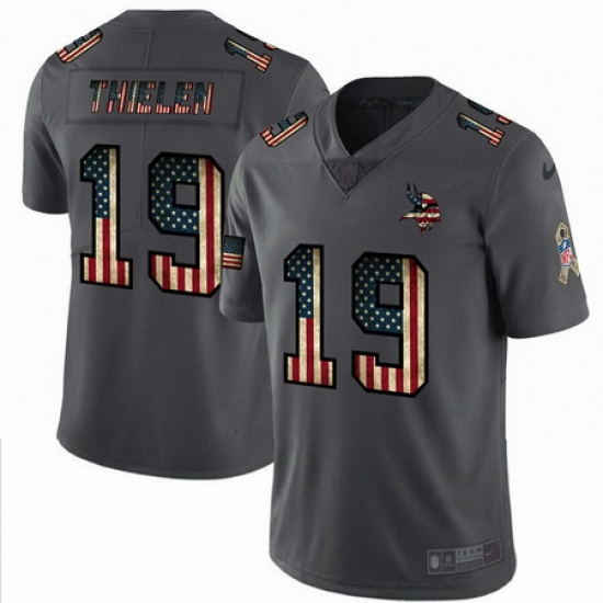 Nike Vikings 19 Adam Thielen 2019 Salute To Service USA Flag Fashion Limited Jersey Nike Vikings 19 Adam Thielen 2019 Salute To Service USA Flag Fashion Limited Jersey