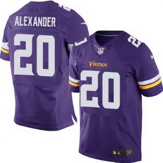 Nike Vikings #20 Mackensie Alexander Purple Team Color Mens Stitched NFL Elite Jersey Nike Vikings #20 Mackensie Alexander Purple Team Color Mens Stitched NFL Elite Jersey