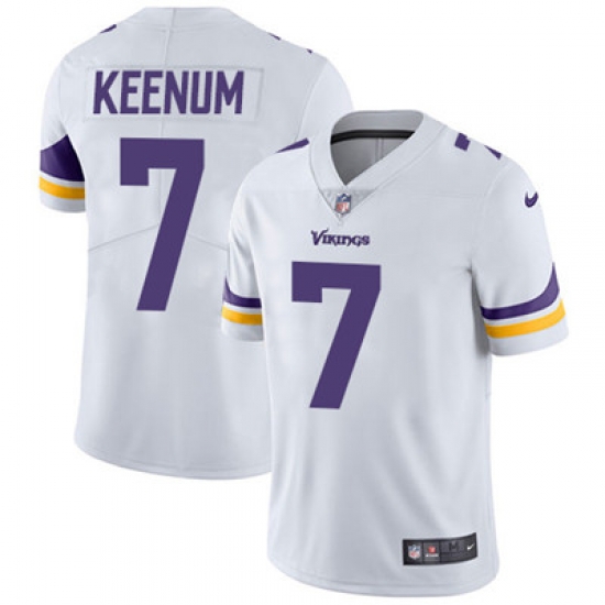 Nike Vikings #7 Case Keenum White Mens Stitched NFL Vapor Untouchable Limited Jersey Nike Vikings #7 Case Keenum White Mens Stitched NFL Vapor Untouchable Limited Jersey