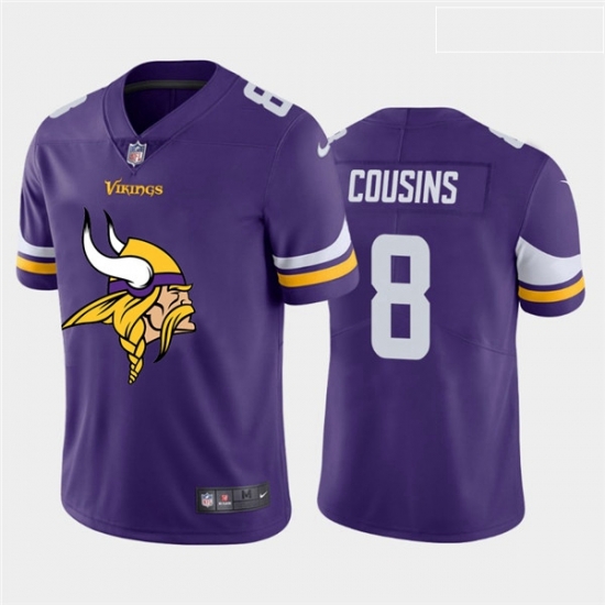 Nike Vikings 8 Kirk Cousins Purple Team Big Logo Vapor Untouchable Limited Jersey Nike Vikings 8 Kirk Cousins Purple Team Big Logo Vapor Untouchable Limited Jersey