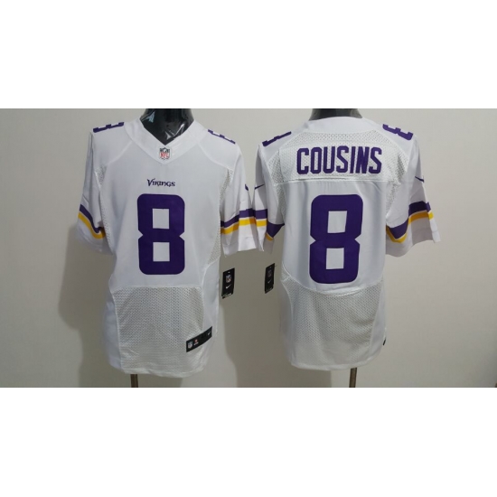 Nike Vikings #8 Sam Bradford White Mens Stitched NFL Elite Jersey Nike Vikings #8 Sam Bradford White Mens Stitched NFL Elite Jersey