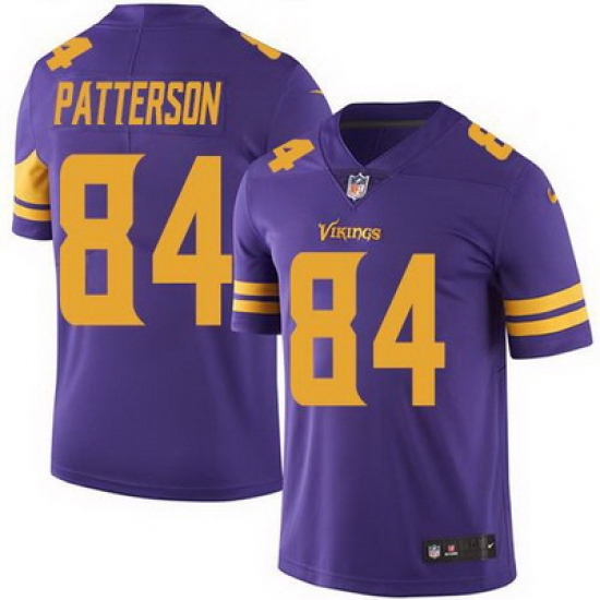 Nike Vikings #84 Cordarrelle Patterson Purple Mens Stitched NFL Limited Rush Jersey Nike Vikings #84 Cordarrelle Patterson Purple Mens Stitched NFL Limited Rush Jersey