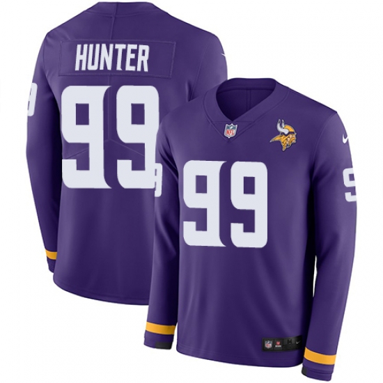 Nike Vikings #99 Danielle Hunter Purple Team Color Men Stitched NFL Limited Therma Long Sleeve Jersey Nike Vikings #99 Danielle Hunter Purple Team Color Men Stitched NFL Limited Therma Long Sleeve Jersey