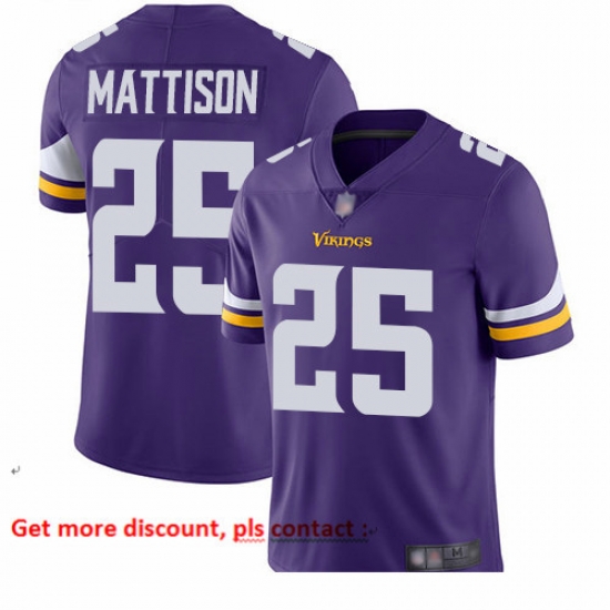 Vikings 25 Alexander Mattison Purple Team Color Men Stitched Football Vapor Untouchable Limited Jersey Vikings 25 Alexander Mattison Purple Team Color Men Stitched Football Vapor Untouchable Limited Jersey
