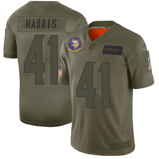 Vikings 41 Anthony Harris Camo Men Stitched Football Limited 2019 Salute To Service Jersey Vikings 41 Anthony Harris Camo Men Stitched Football Limited 2019 Salute To Service Jersey