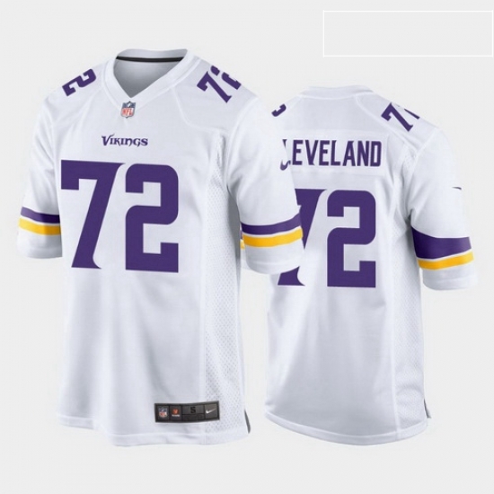 men ezra cleveland minnesota vikings white game jersey men ezra cleveland minnesota vikings white game jersey