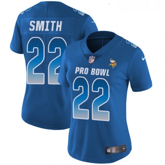 Womens Nike Minnesota Vikings 22 Harrison Smith Limited Royal Blue 2018 Pro Bowl NFL Jersey Womens Nike Minnesota Vikings 22 Harrison Smith Limited Royal Blue 2018 Pro Bowl NFL Jersey