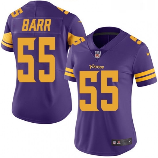 Womens Nike Minnesota Vikings 55 Anthony Barr Limited Purple Rush Vapor Untouchable NFL Jersey Womens Nike Minnesota Vikings 55 Anthony Barr Limited Purple Rush Vapor Untouchable NFL Jersey