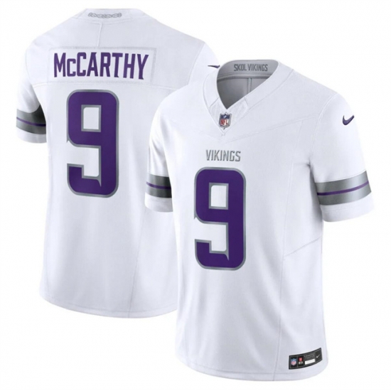 Youth Minnesota Vikings 9 J J McCarthy White F U S E Winter Warrior Limited Stitched Jersey Youth Minnesota Vikings 9 J J McCarthy White F U S E Winter Warrior Limited Stitched Jersey
