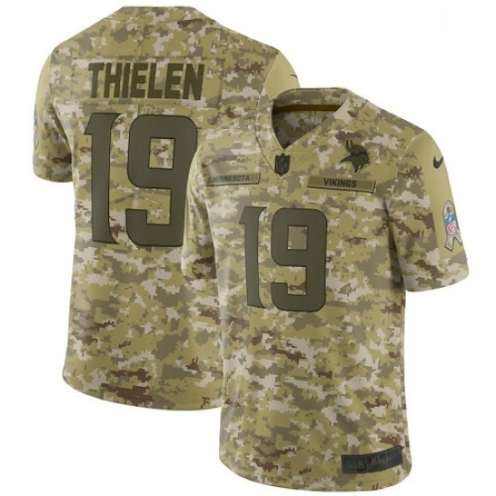 Youth Nike Minnesota Vikings 19 Adam Thielen Limited Camo 2018 Salute to Service NFL Jersey Youth Nike Minnesota Vikings 19 Adam Thielen Limited Camo 2018 Salute to Service NFL Jersey