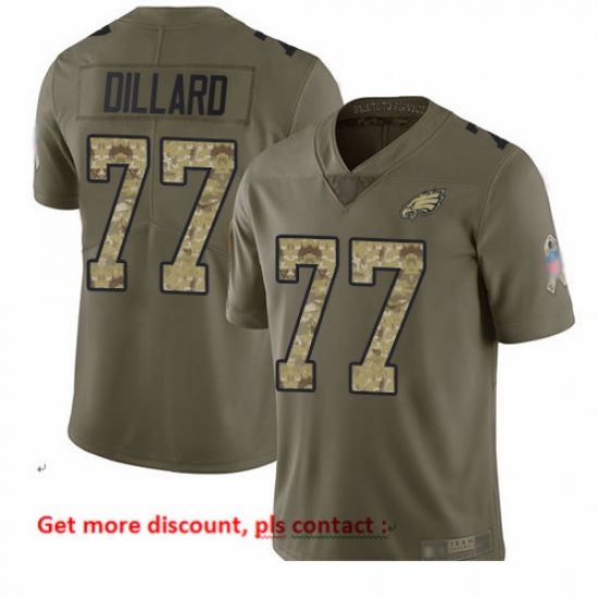 Eagles 77 Andre Dillard Olive Camo Men Stitched Football Limited 2017 Salute To Service Jersey Eagles 77 Andre Dillard Olive Camo Men Stitched Football Limited 2017 Salute To Service Jersey