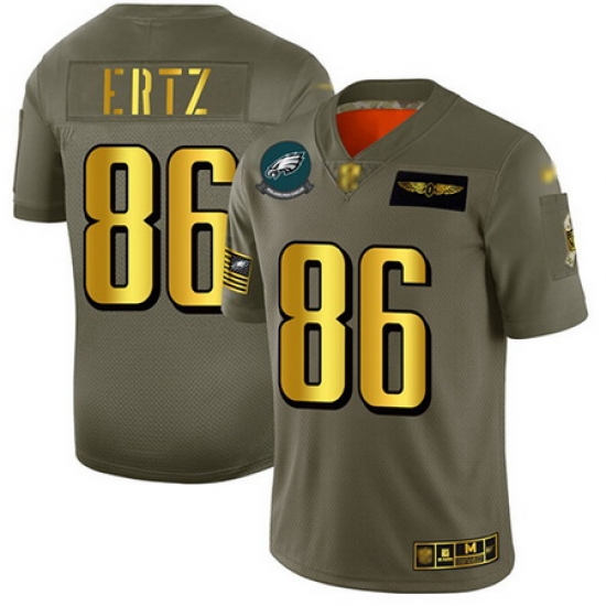 Eagles 86 Zach Ertz Camo Gold Men Stitched Football Limited 2019 Salute To Service Jersey Eagles 86 Zach Ertz Camo Gold Men Stitched Football Limited 2019 Salute To Service Jersey