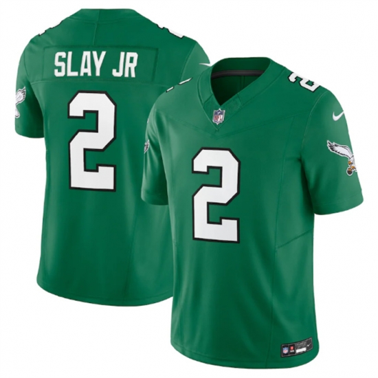 Men Philadelphia Eagles 2 Darius Slay JR Green 2023 F U S E Vapor Untouchable Stitched Football Jersey Men Philadelphia Eagles 2 Darius Slay JR Green 2023 F U S E Vapor Untouchable Stitched Football Jersey