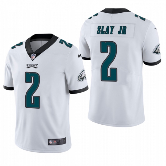 Men Philadelphia Eagles 2 Darius Slay Jr White Vapor Limited Jersey Men Philadelphia Eagles 2 Darius Slay Jr White Vapor Limited Jersey