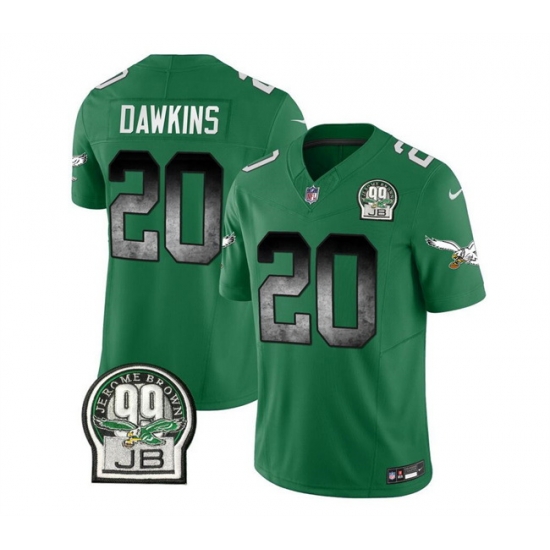 Men Philadelphia Eagles 20 Brian Dawkins Green 2023 F U S E Throwback Vapor Untouchable Limited Stitched Football Jersey Men Philadelphia Eagles 20 Brian Dawkins Green 2023 F U S E Throwback Vapor Untouchable Limited Stitched Football Jersey