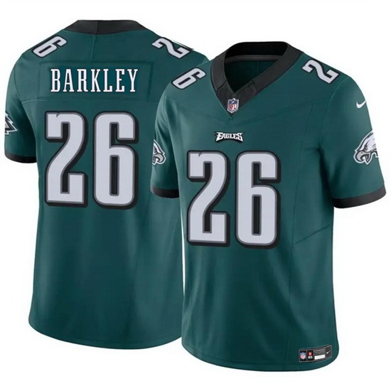 Men Philadelphia Eagles 26 Saquon Barkley Green 2023 F U S E Vapor Untouchable Limited Football Stitched Jersey Men Philadelphia Eagles 26 Saquon Barkley Green 2023 F U S E Vapor Untouchable Limited Football Stitched Jersey
