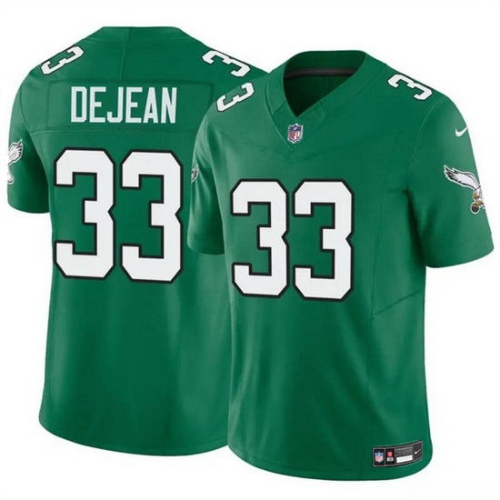 Men Philadelphia Eagles 33 Cooper DeJean Green 2024 Draft F U S E Vapor Untouchable Throwback Limited Stitched Football Jersey Men Philadelphia Eagles 33 Cooper DeJean Green 2024 Draft F U S E Vapor Untouchable Throwback Limited Stitched Football Jersey