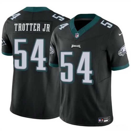 Men Philadelphia Eagles 54 Jeremiah Trotter Jr Black 2024 Draft F U S E Vapor Untouchable Limited Stitched Football Jersey Men Philadelphia Eagles 54 Jeremiah Trotter Jr Black 2024 Draft F U S E Vapor Untouchable Limited Stitched Football Jersey