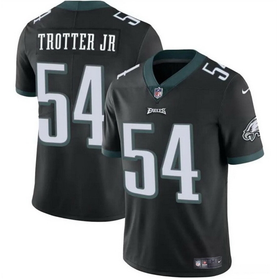 Men Philadelphia Eagles 54 Jeremiah Trotter Jr Black 2024 Draft Vapor Untouchable Limited Stitched Football Jersey Men Philadelphia Eagles 54 Jeremiah Trotter Jr Black 2024 Draft Vapor Untouchable Limited Stitched Football Jersey