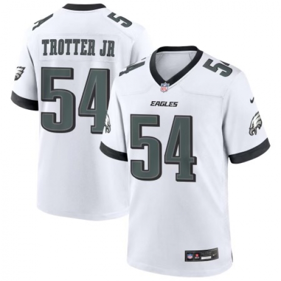 Men Philadelphia Eagles 54 Jeremiah Trotter Jr White 2024 Draft F U S E Vapor Untouchable Limited Stitched Football Jersey Men Philadelphia Eagles 54 Jeremiah Trotter Jr White 2024 Draft F U S E Vapor Untouchable Limited Stitched Football Jersey