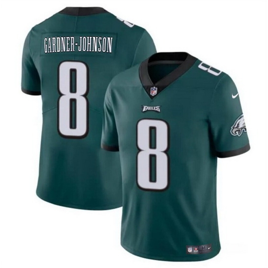 Men Philadelphia Eagles 8 Chauncey Gardner Johnson Green Vapor Untouchable Limited Stitched Football Jersey Men Philadelphia Eagles 8 Chauncey Gardner Johnson Green Vapor Untouchable Limited Stitched Football Jersey
