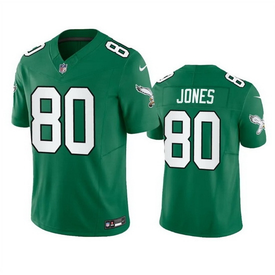 Men Philadelphia Eagles 80 Julio Jones Green 2023 F U S E Throwback Vapor Untouchable Limited Stitched Football Jersey Men Philadelphia Eagles 80 Julio Jones Green 2023 F U S E Throwback Vapor Untouchable Limited Stitched Football Jersey
