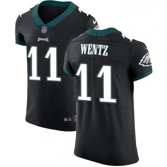 Mens Nike Philadelphia Eagles 11 Carson Wentz Black Alternate Vapor Untouchable Elite Player NFL Jersey Mens Nike Philadelphia Eagles 11 Carson Wentz Black Alternate Vapor Untouchable Elite Player NFL Jersey