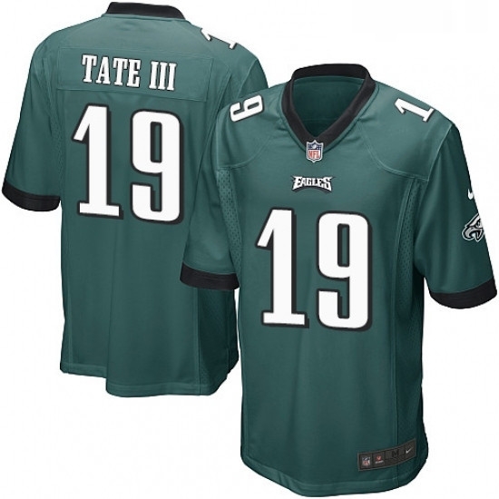 Mens Nike Philadelphia Eagles 19 Golden Tate III Game Midnight Green Team Color NFL Jersey Mens Nike Philadelphia Eagles 19 Golden Tate III Game Midnight Green Team Color NFL Jersey