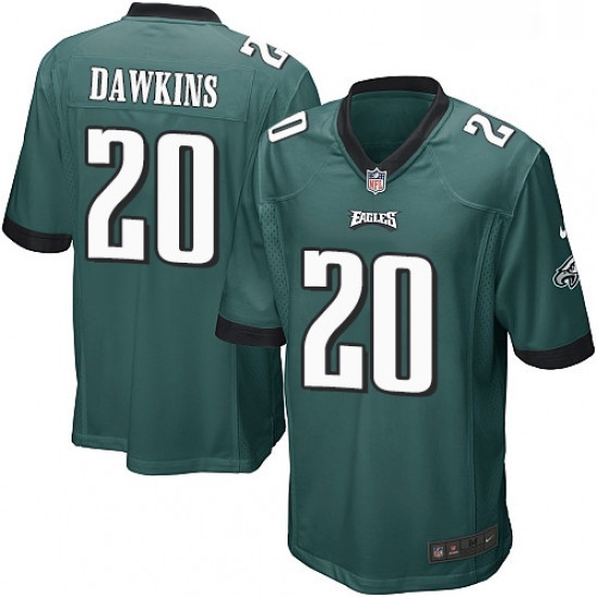 Mens Nike Philadelphia Eagles 20 Brian Dawkins Game Midnight Green Team Color NFL Jersey Mens Nike Philadelphia Eagles 20 Brian Dawkins Game Midnight Green Team Color NFL Jersey