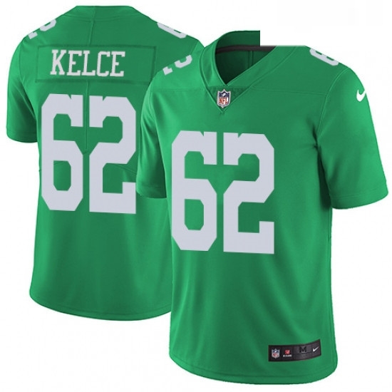 Mens Nike Philadelphia Eagles 62 Jason Kelce Limited Green Rush Vapor Untouchable NFL Jersey Mens Nike Philadelphia Eagles 62 Jason Kelce Limited Green Rush Vapor Untouchable NFL Jersey