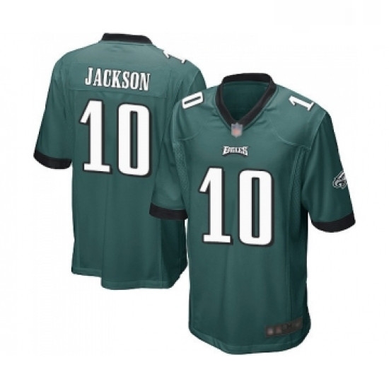 Mens Philadelphia Eagles 10 DeSean Jackson Game Midnight Green Team Color Football Jersey Mens Philadelphia Eagles 10 DeSean Jackson Game Midnight Green Team Color Football Jersey