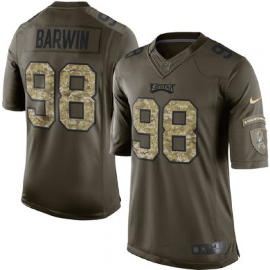 Mens Philadelphia Eagles 98 Connor Barwin Nike Green Salute To Service Limited Jersey Mens Philadelphia Eagles 98 Connor Barwin Nike Green Salute To Service Limited Jersey