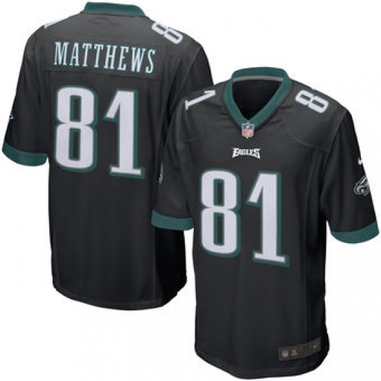 Mens Philadelphia Eagles Jordan Matthews Nike Black Team Game Jersey Mens Philadelphia Eagles Jordan Matthews Nike Black Team Game Jersey