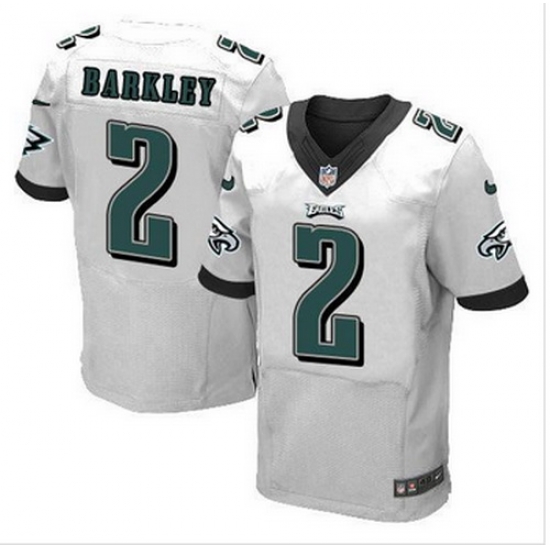 NEW Philadelphia Eagles #2 Matt Barkley White Mens Stitched NFL New Elite Jersey NEW Philadelphia Eagles #2 Matt Barkley White Mens Stitched NFL New Elite Jersey