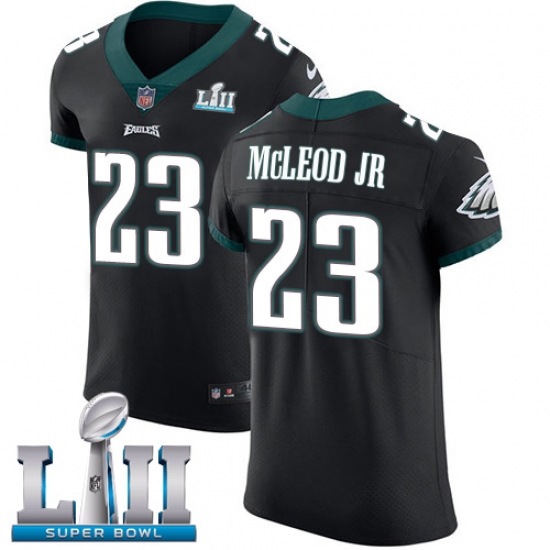 Nike Eagles #23 Rodney McLeod Jr Black Alternate Super Bowl LII Mens Stitched NFL Vapor Untouchable Elite Jersey Nike Eagles #23 Rodney McLeod Jr Black Alternate Super Bowl LII Mens Stitched NFL Vapor Untouchable Elite Jersey