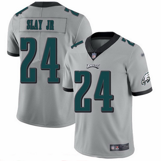 Nike Eagles 24 Darius Slay Jr Silver Men Stitched NFL Limited Inverted Legend Jersey Nike Eagles 24 Darius Slay Jr Silver Men Stitched NFL Limited Inverted Legend Jersey