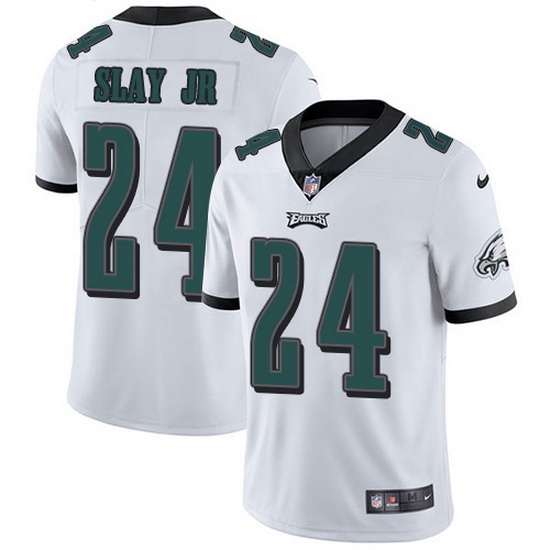 Nike Eagles 24 Darius Slay Jr White Men Stitched NFL Vapor Untouchable Limited Jersey Nike Eagles 24 Darius Slay Jr White Men Stitched NFL Vapor Untouchable Limited Jersey