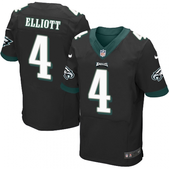 Nike Eagles #4 Jake Elliott Black Alternate Mens Stitched NFL New Elite Jersey Nike Eagles #4 Jake Elliott Black Alternate Mens Stitched NFL New Elite Jersey