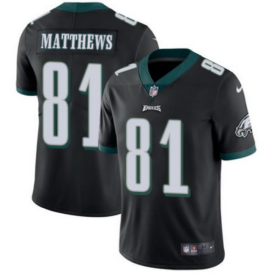 Nike Eagles #81 Jordan Matthews Black Alternate Mens Stitched NFL Vapor Untouchable Limited Jersey Nike Eagles #81 Jordan Matthews Black Alternate Mens Stitched NFL Vapor Untouchable Limited Jersey