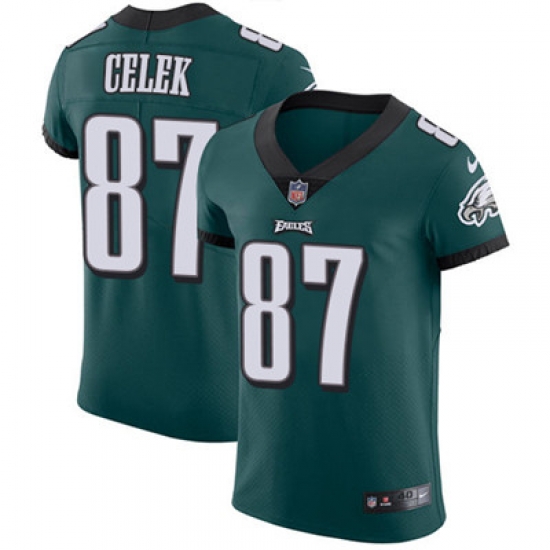 Nike Eagles #87 Brent Celek Midnight Green Team Color Mens Stitched NFL Vapor Untouchable Elite Jersey Nike Eagles #87 Brent Celek Midnight Green Team Color Mens Stitched NFL Vapor Untouchable Elite Jersey