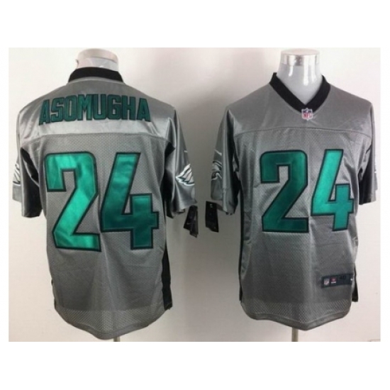 Nike Philadelphia Eagles 24 Nnamdi Asomugha Grey Shadow Elite NFL Jersey Nike Philadelphia Eagles 24 Nnamdi Asomugha Grey Shadow Elite NFL Jersey