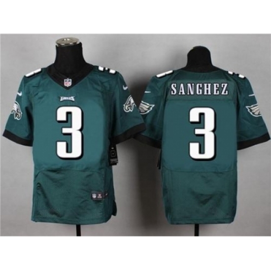 Nike Philadelphia Eagles 3 Mark Sanchez Green Elite NFL Jersey Nike Philadelphia Eagles 3 Mark Sanchez Green Elite NFL Jersey