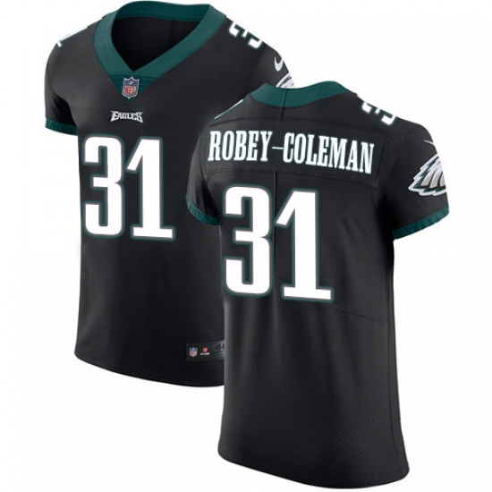 Nike Philadelphia Eagles 31 Nickell Robey Coleman Black Alternate Men Stitched NFL New Elite Jersey Nike Philadelphia Eagles 31 Nickell Robey Coleman Black Alternate Men Stitched NFL New Elite Jersey