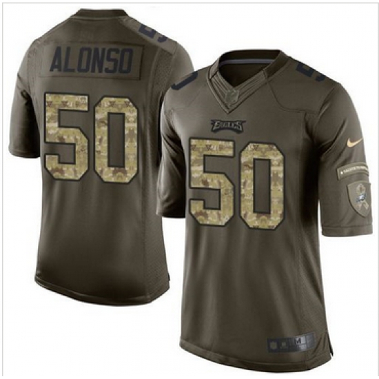 Nike Philadelphia Eagles #50 Kiko Alonso Green Men 27s Stitched NFL Limited Salute to Service Jersey Nike Philadelphia Eagles #50 Kiko Alonso Green Men 27s Stitched NFL Limited Salute to Service Jersey