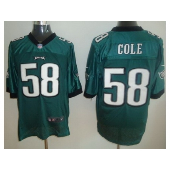 Nike Philadelphia Eagles 58 Trent Cole Green Elite NFL Jersey Nike Philadelphia Eagles 58 Trent Cole Green Elite NFL Jersey