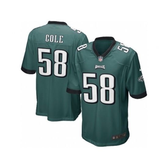Nike Philadelphia Eagles 58 Trent Cole green Game NFL Jersey Nike Philadelphia Eagles 58 Trent Cole green Game NFL Jersey