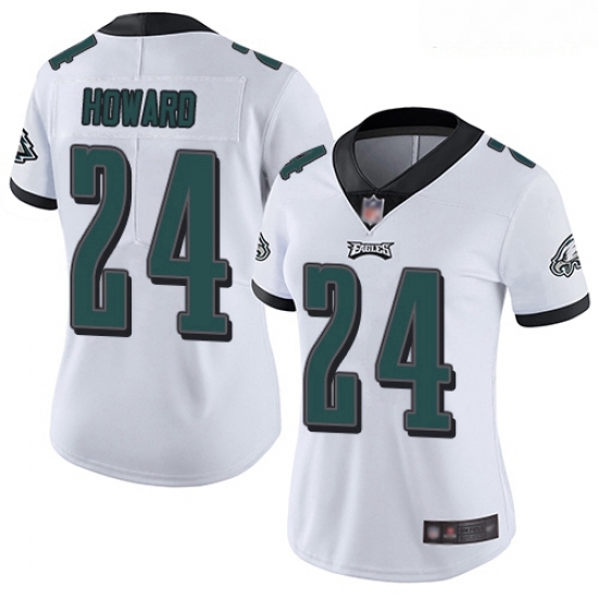 Eagles #24 Jordan Howard White Women Stitched Football Vapor Untouchable Limited Jersey Eagles #24 Jordan Howard White Women Stitched Football Vapor Untouchable Limited Jersey