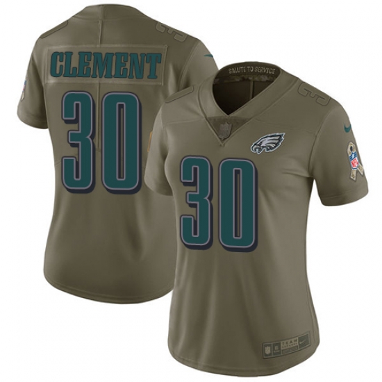 Nike Eagles #30 Corey Clement Olive Womens Stitched NFL Limited 2017 Salute to Service Jersey Nike Eagles #30 Corey Clement Olive Womens Stitched NFL Limited 2017 Salute to Service Jersey
